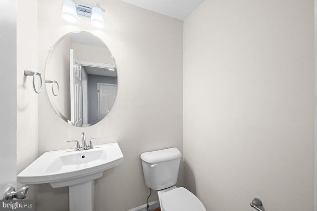 6712 Ridgecrest Rd, New Market, MD 21774 - bathroom with toilet and baseboards