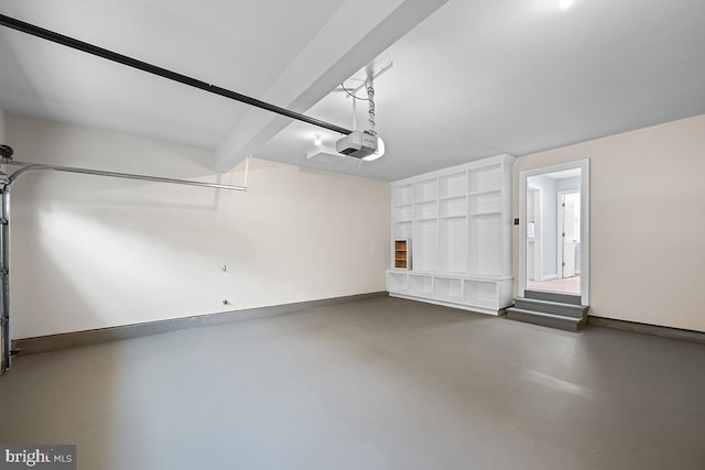 6712 Ridgecrest Rd, New Market, MD 21774 - garage with a garage door opener and baseboards