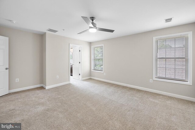 6712 Ridgecrest Rd, New Market, MD 21774 - empty room with a ceiling fan, light colored carpet, and baseboards