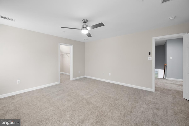 6712 Ridgecrest Rd, New Market, MD 21774 - unfurnished bedroom featuring carpet floors, a walk in closet, and baseboards