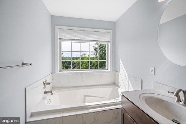 6712 Ridgecrest Rd, New Market, MD 21774 - bathroom with vanity and a bath
