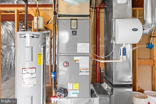 6712 Ridgecrest Rd, New Market, MD 21774 - utility room featuring electric water heater