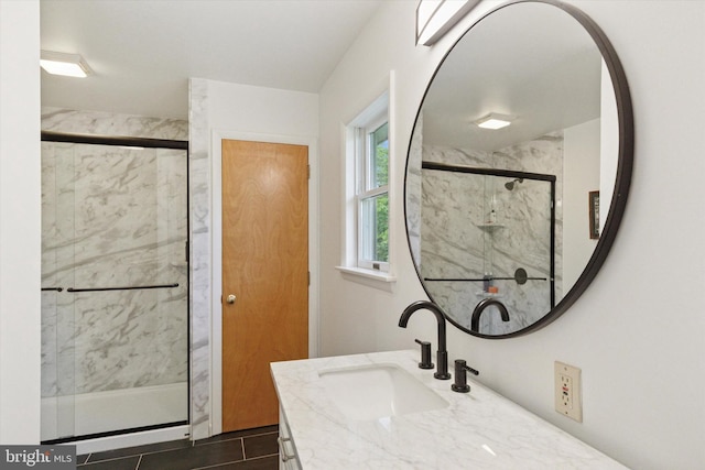1069 Hearthstone Rd, Lancaster, PA 17603 - full bath featuring vanity and a marble finish shower