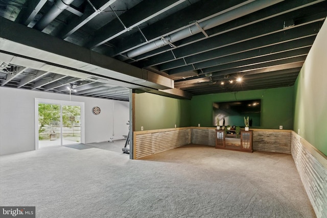 1069 Hearthstone Rd, Lancaster, PA 17603 - basement with carpet flooring and bar with sink