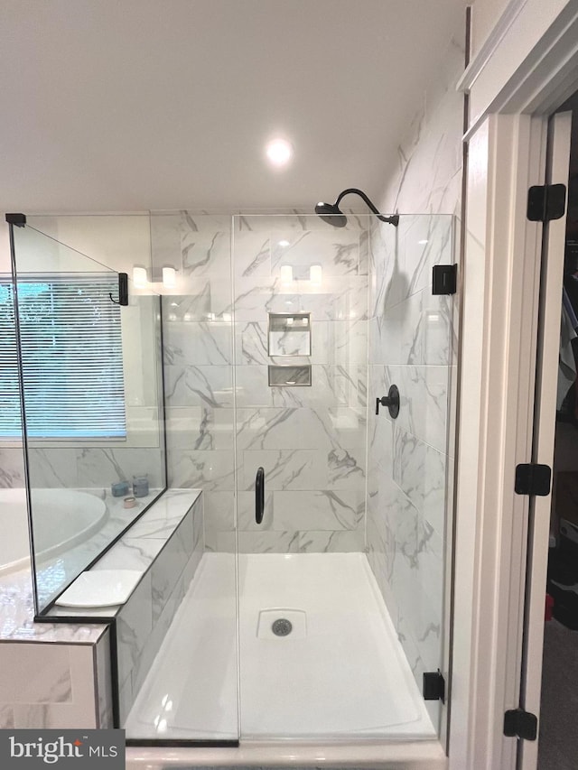16801 Chalet Ct, Chesterfield, VA 23832 - bathroom with a marble finish shower