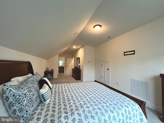 16801 Chalet Ct, Chesterfield, VA 23832 - bedroom featuring lofted ceiling, light carpet, and baseboards