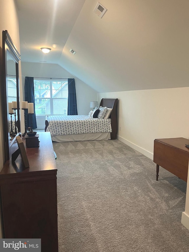 16801 Chalet Ct, Chesterfield, VA 23832 - carpeted bedroom with lofted ceiling and baseboards