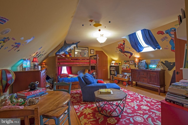 1249 Pebble Hill Rd, Doylestown, PA 18901 - recreation room featuring lofted ceiling and wood finished floors