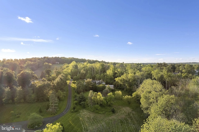 1249 Pebble Hill Rd, Doylestown, PA 18901 - aerial overview of property's location featuring a heavily wooded area