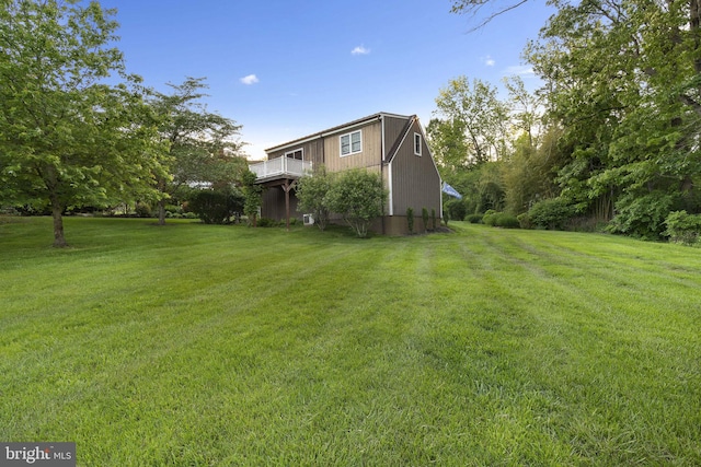 1249 Pebble Hill Rd, Doylestown, PA 18901 - view of green lawn featuring a deck