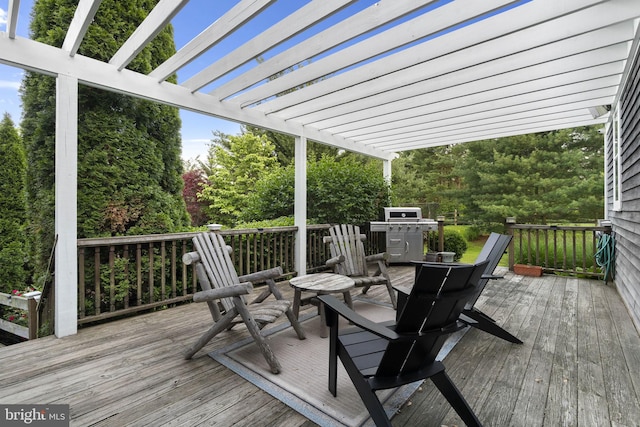 1249 Pebble Hill Rd, Doylestown, PA 18901 - deck featuring a pergola