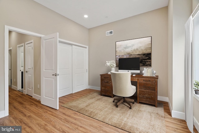 6210 Clearview St, Philadelphia, PA 19138 - home office featuring light wood-style floors and baseboards