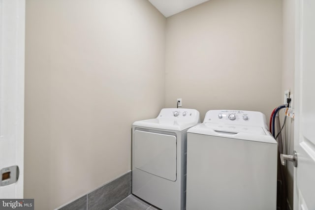 6210 Clearview St, Philadelphia, PA 19138 - washroom featuring washing machine and dryer and tile patterned floors
