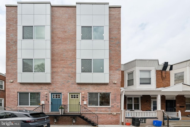 6210 Clearview St, Philadelphia, PA 19138 - view of property with brick siding and covered porch