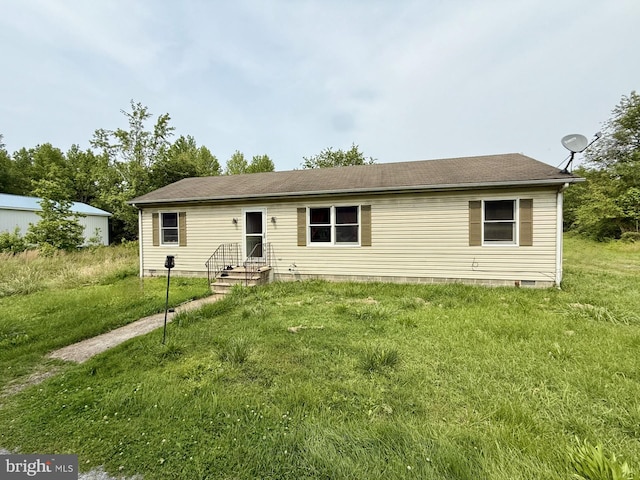 1170 Proctors Purchase Rd, Hartly, DE 19953 - view of front of property featuring a front lawn and crawl space