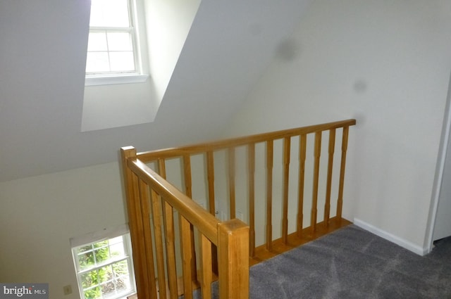 302 Independence Dr, Southampton, PA 18966 - staircase featuring healthy amount of natural light and carpet floors
