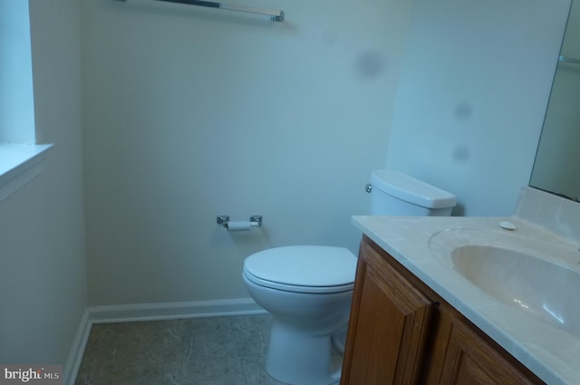 302 Independence Dr, Southampton, PA 18966 - bathroom with toilet, vanity, and baseboards