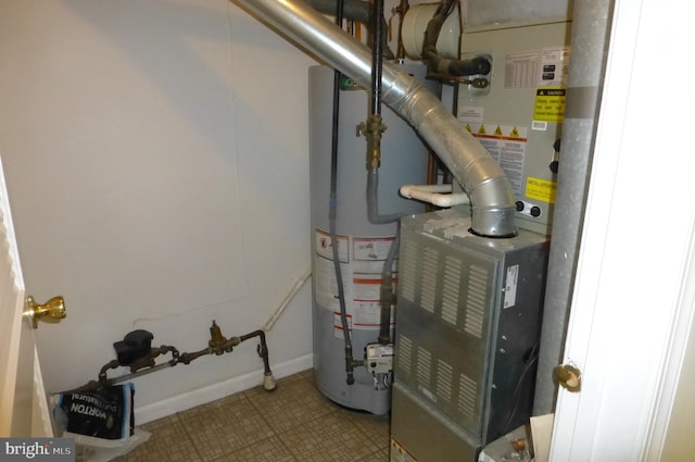 302 Independence Dr, Southampton, PA 18966 - utility room featuring water heater and heating unit