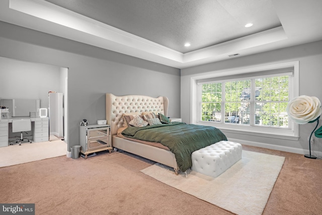 2 Jessica Ct, Tabernacle, NJ 08088 - bedroom with carpet floors, a raised ceiling, an office area, recessed lighting, and baseboards