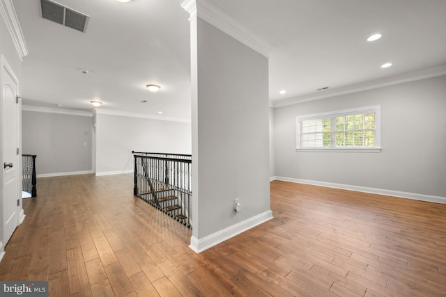 2 Jessica Ct, Tabernacle, NJ 08088 - spare room featuring ornamental molding, wood finished floors, baseboards, and recessed lighting