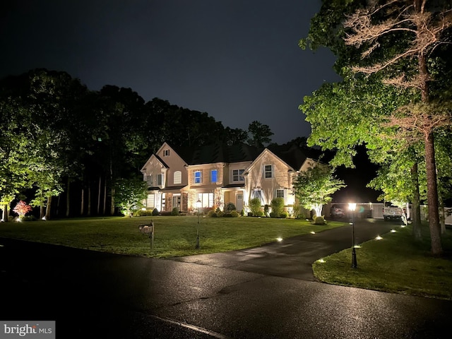 2 Jessica Ct, Tabernacle, NJ 08088 - view of front of property featuring asphalt driveway and a lawn