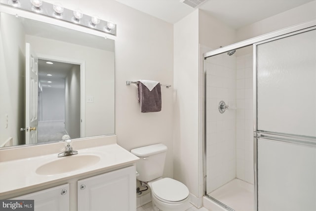 14908 Little Bennett Dr, Clarksburg, MD 20871 - full bathroom featuring a stall shower, toilet, and vanity