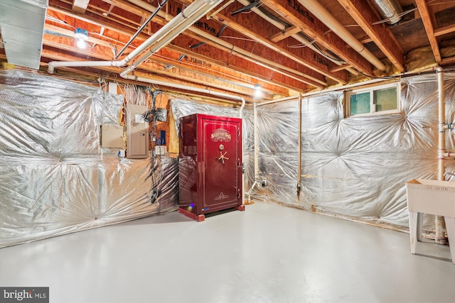 14908 Little Bennett Dr, Clarksburg, MD 20871 - unfinished basement featuring electric panel