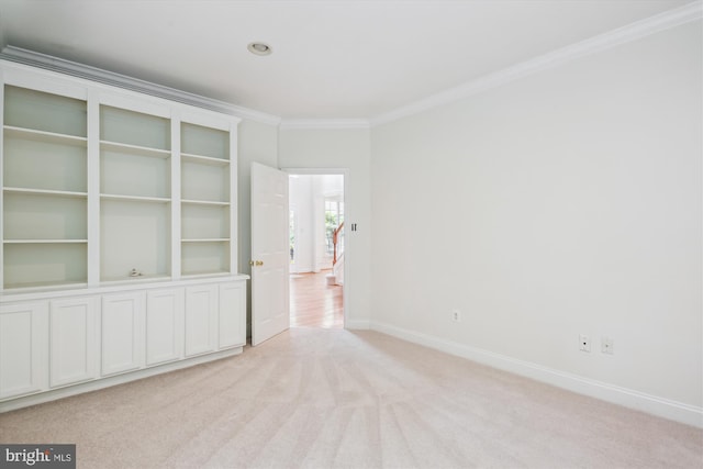 14908 Little Bennett Dr, Clarksburg, MD 20871 - empty room with ornamental molding, baseboards, and light carpet