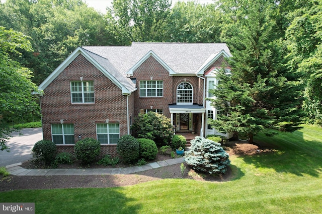 14908 Little Bennett Dr, Clarksburg, MD 20871 - view of front of home with a front lawn and brick siding
