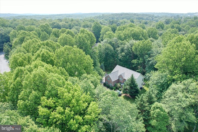 14908 Little Bennett Dr, Clarksburg, MD 20871 - view from above of property featuring a heavily wooded area