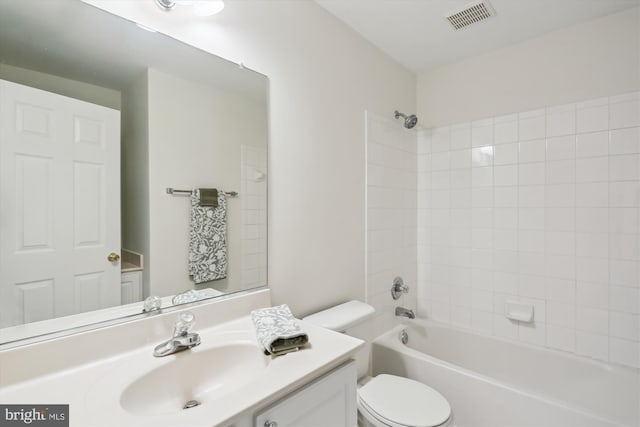 14908 Little Bennett Dr, Clarksburg, MD 20871 - bathroom with vanity, toilet, and shower / washtub combination