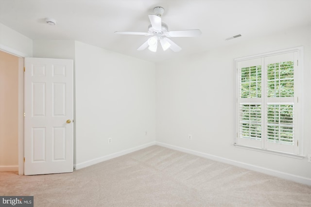 14908 Little Bennett Dr, Clarksburg, MD 20871 - empty room featuring light colored carpet, baseboards, ceiling fan, and a smoke detector