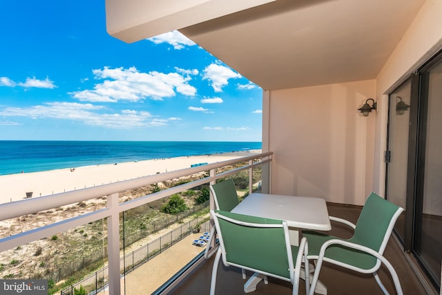 2901 Atlantic Ave Unit 404, Ocean City, MD 21842 - balcony featuring view of water and beach