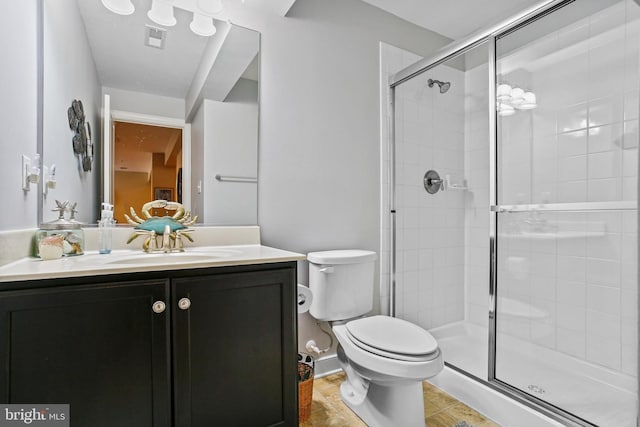 43 Triple Crown Dr Unit 441, Taneytown, MD 21787 - full bathroom featuring a shower stall, toilet, and vanity