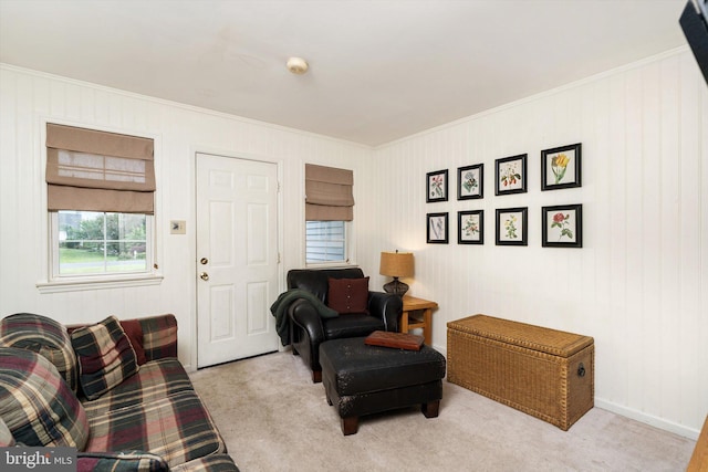 124 Kirschling Dr, Woolwich Twp, NJ 08085 - living room with crown molding and carpet