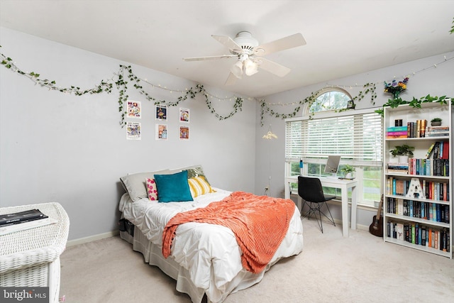 124 Kirschling Dr, Woolwich Twp, NJ 08085 - bedroom with carpet flooring, baseboards, and ceiling fan