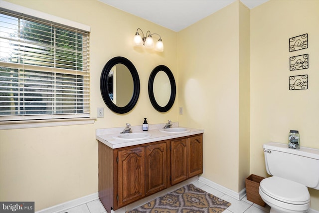 124 Kirschling Dr, Woolwich Twp, NJ 08085 - bathroom featuring baseboards, plenty of natural light, and double vanity