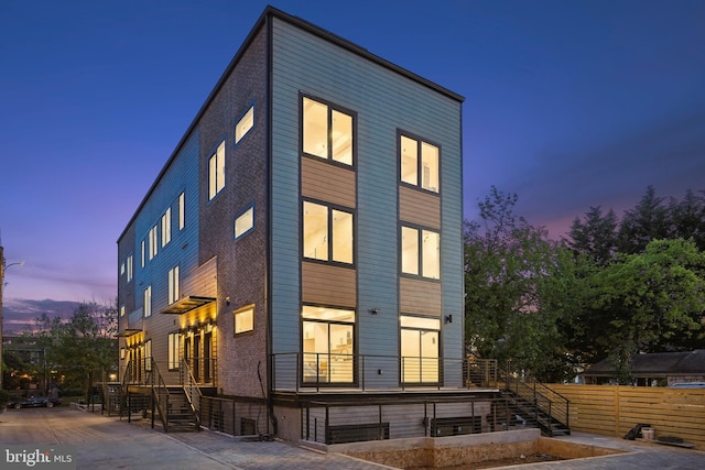 1307 Longfellow St NW Unit 10B, Washington, DC 20011 - back of house featuring stairway