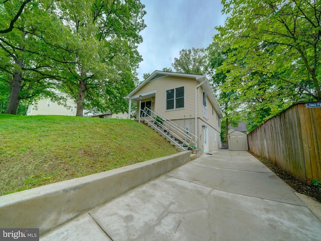 9407 7th St N, Laurel, MD 20723 - view of front of home featuring concrete driveway and stairs