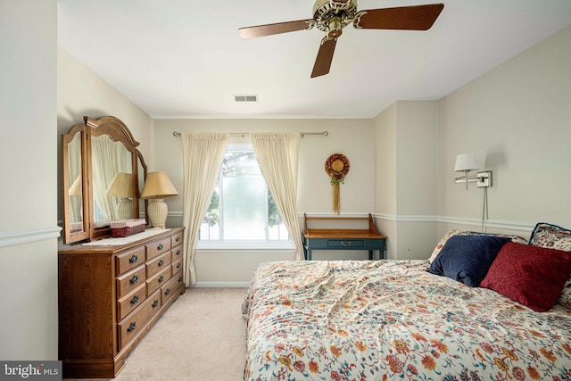 14 Baron Ct, Stafford, VA 22554 - bedroom featuring light carpet and a ceiling fan