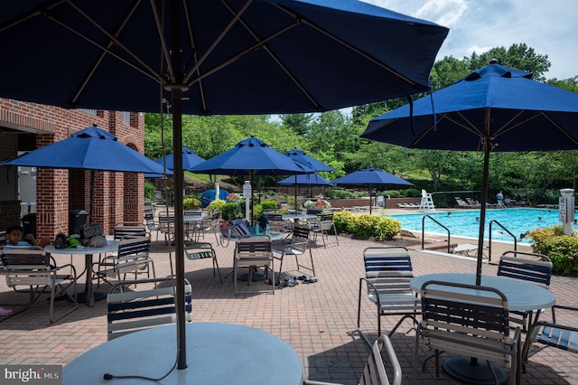 14 Baron Ct, Stafford, VA 22554 - view of patio featuring a community pool