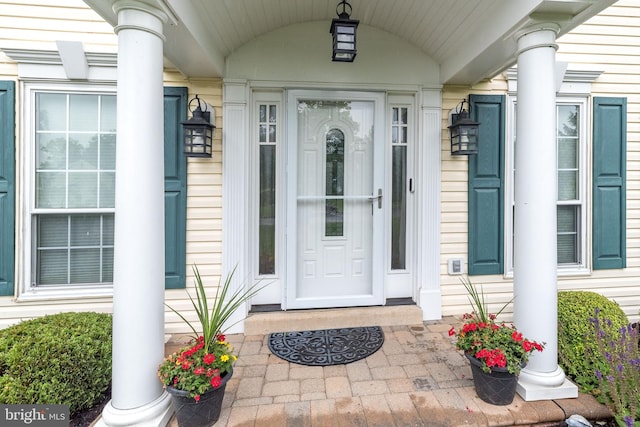256 Rock Run Rd, Yardley, PA 19067 - doorway to property with a porch