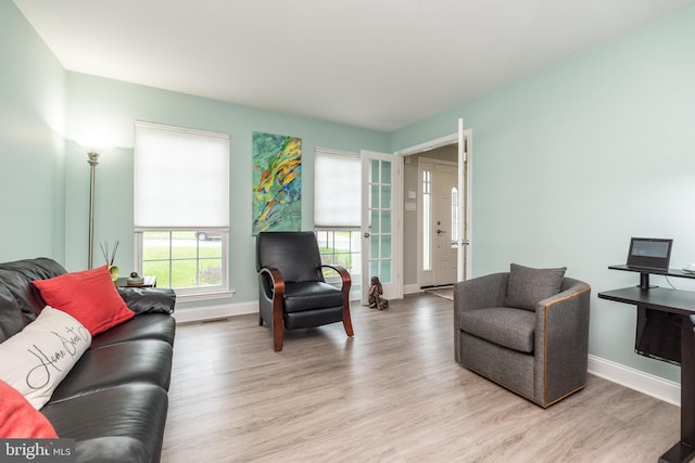 256 Rock Run Rd, Yardley, PA 19067 - living room with wood finished floors and baseboards