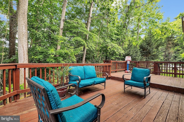 14901 Running Ridge Ln, Silver Spring, MD 20906 - deck featuring an outdoor hangout area