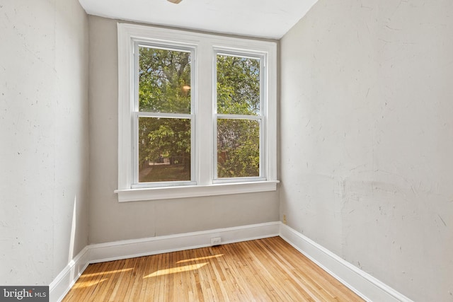 616 Hamilton St NW, Washington, DC 20011 - unfurnished room with light wood-style floors and baseboards