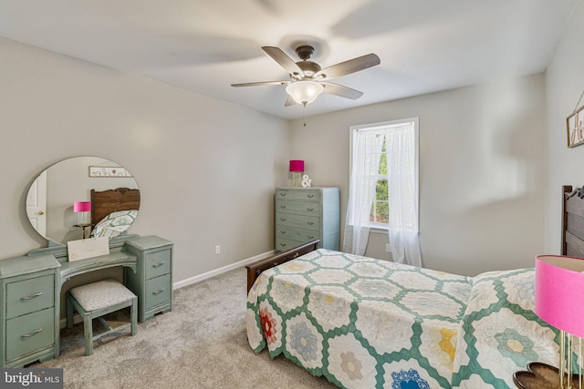 19446 Heather Ln, Orange, VA 22960 - carpeted bedroom with baseboards and a ceiling fan