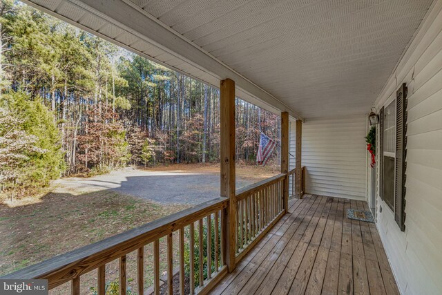 19446 Heather Ln, Orange, VA 22960 - view of wooden porch