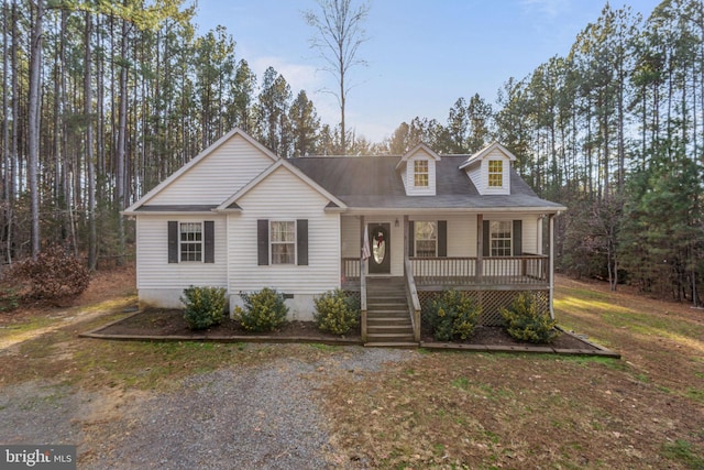 19446 Heather Ln, Orange, VA 22960 - view of front of house featuring a porch, stairs, and crawl space