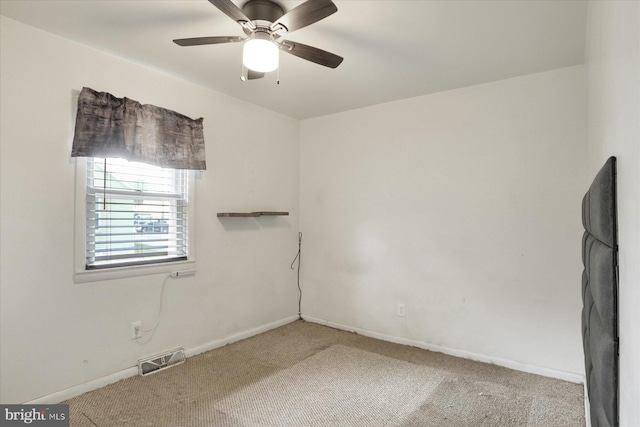 526 N 3rd St, Wormleysburg, PA 17043 - spare room featuring carpet flooring, baseboards, and a ceiling fan