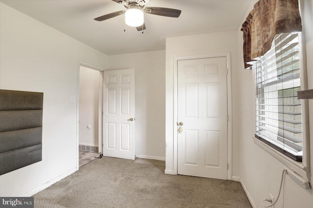 526 N 3rd St, Wormleysburg, PA 17043 - unfurnished bedroom with carpet floors, baseboards, and a ceiling fan